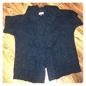 Green Short Sleeve Sweater, Size L